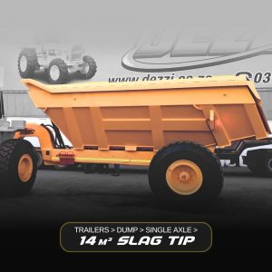 Dezzi 14m3 Rear Tip Slag Trailer