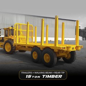 Dezzi 15 Ton Rear Tip Timber Trailer